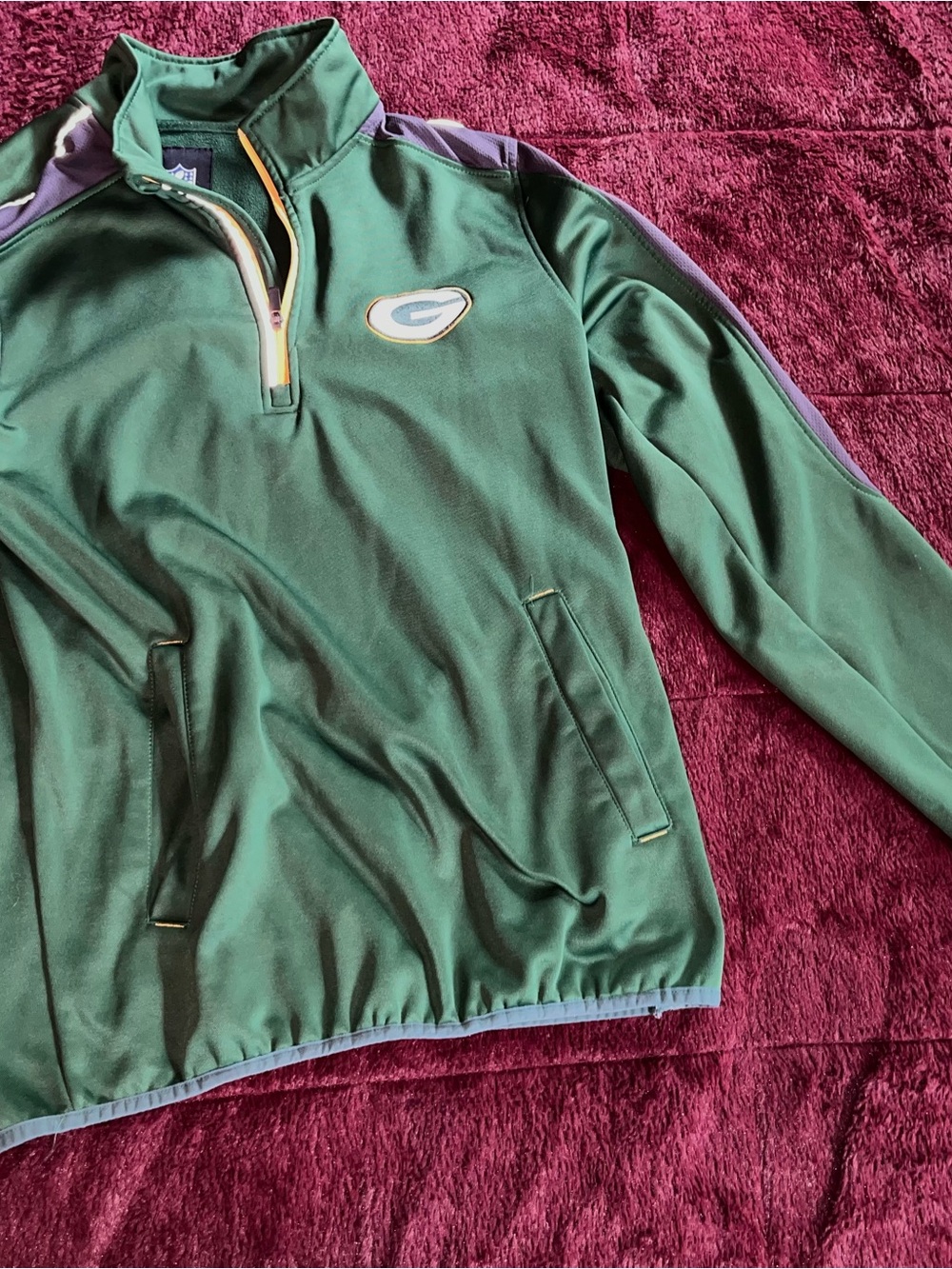 NFL Green Pullover with NFL Shield Patch